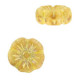 Abalorio flor de cristal checo 9mm - Beige dorado 03000/96828
